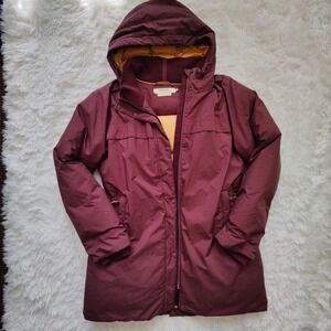 Prana Sayama Longline Down Hooded Parka Puffer Coat Insulated Womens Large